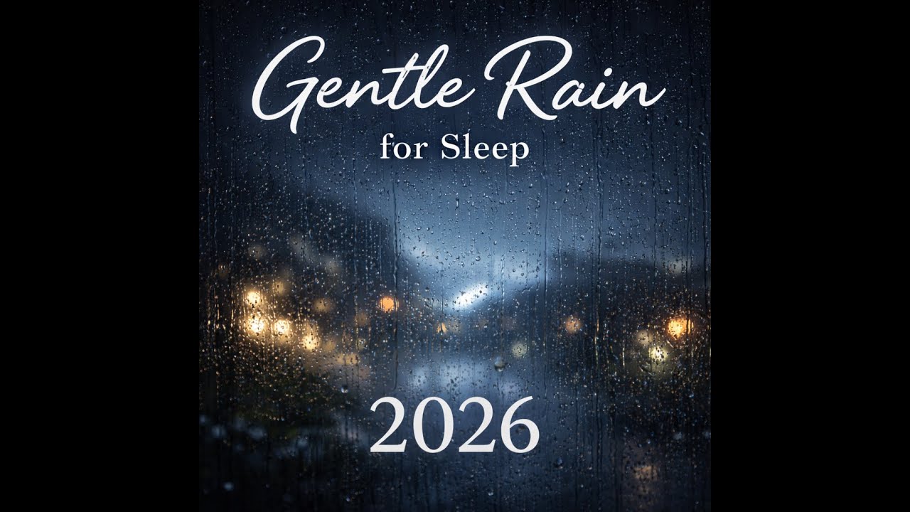 Dark Screen Gentle Rain to help sleep. Calming and soothing.