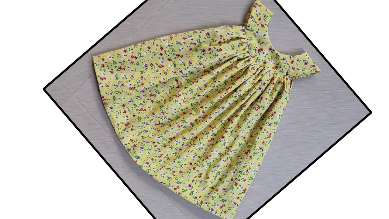 VERY EASY baby dress cutting and stiching /easy way