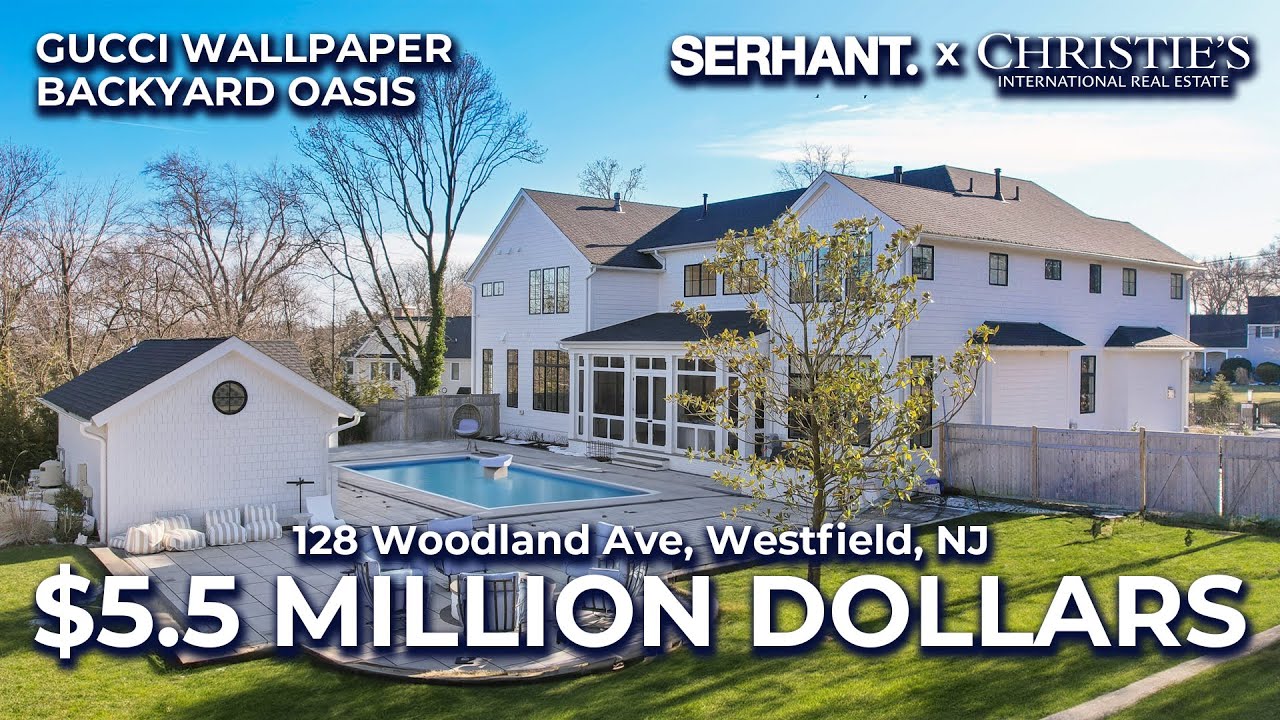 Touring a $5.5 MILLION Dollar MANSION w/ Vintage GUCCI Wallpaper | 128 Woodland Ave, NJ