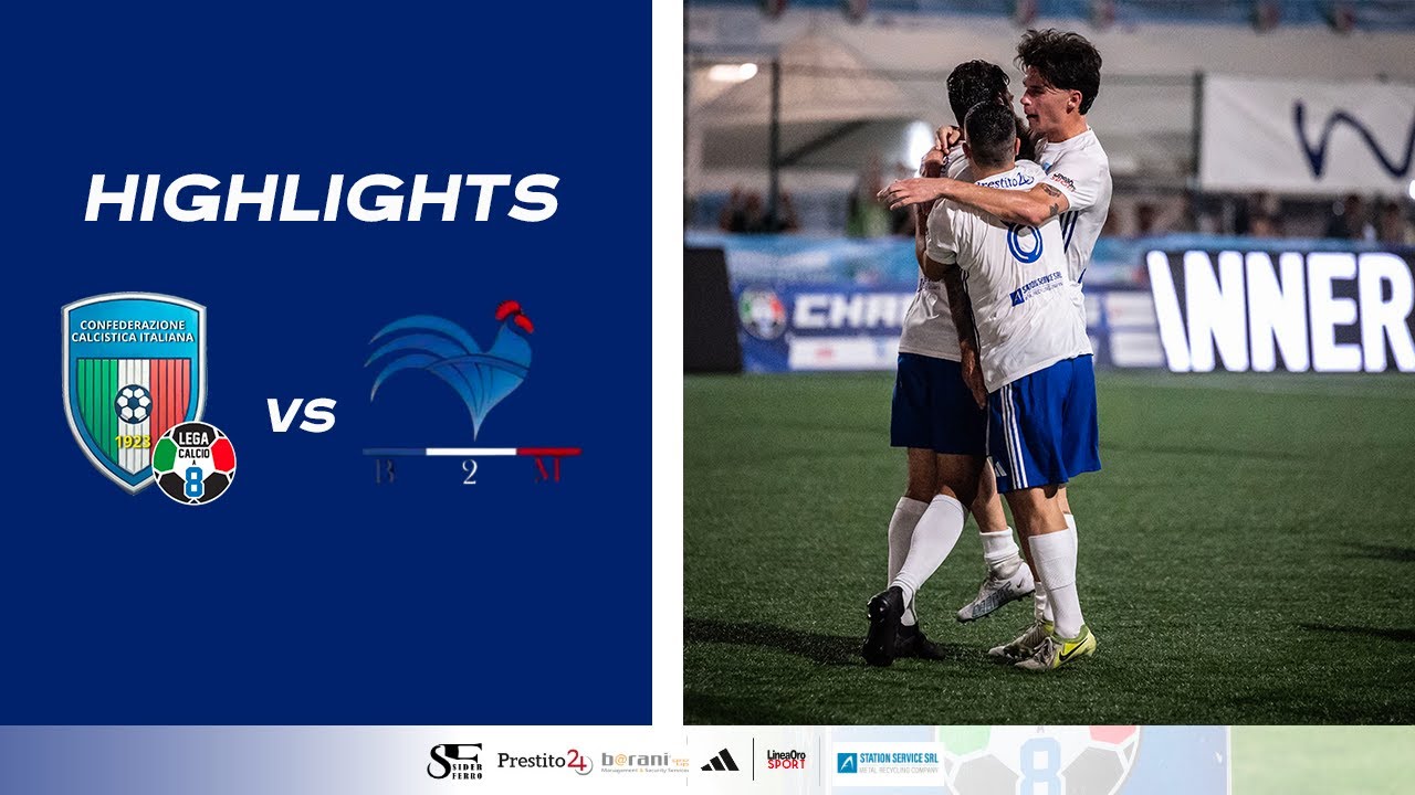 Italia-Francia | Semifinale Nations League | Highlights Lega Calcio a 8