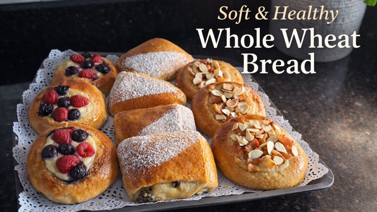 Sweet Whole Wheat Bread Recipe | Soft, Fluffy & Healthy Homemade Bread