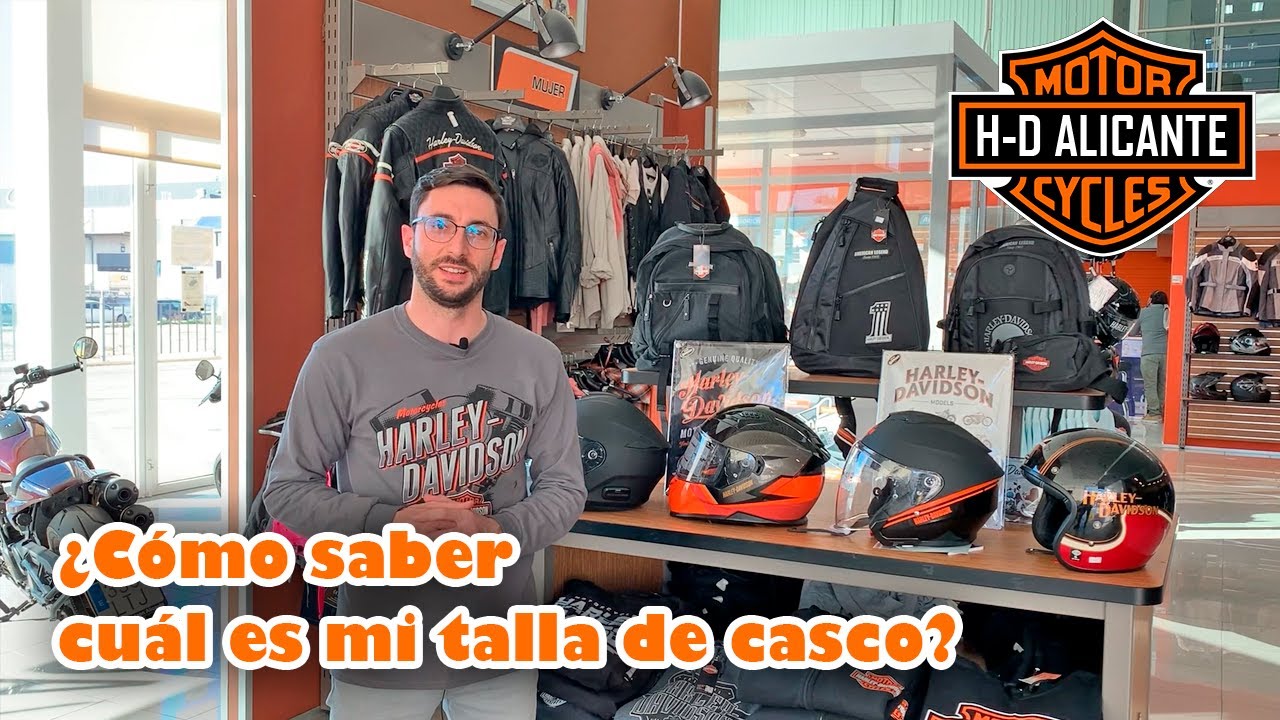 ¿Cómo saber cuál es mi talla de casco? Harley Davidson