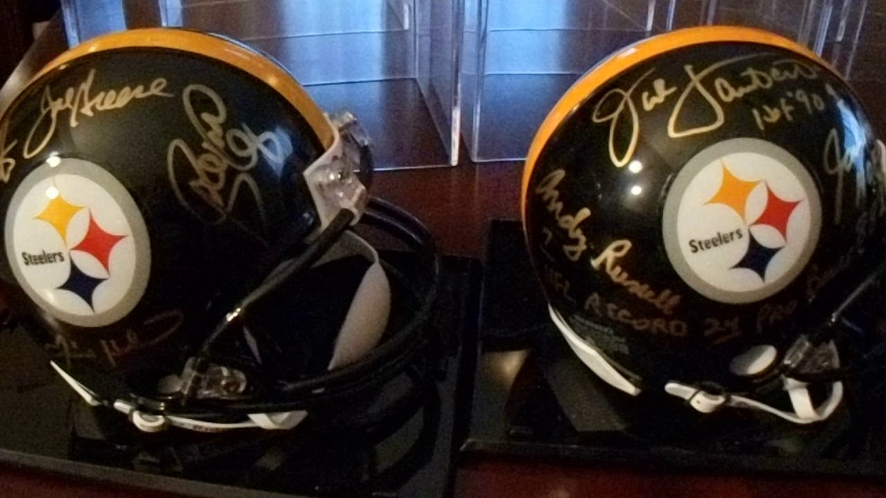 Pittsburgh Steelers Mini Helmet Collection of 70s Defensive Players