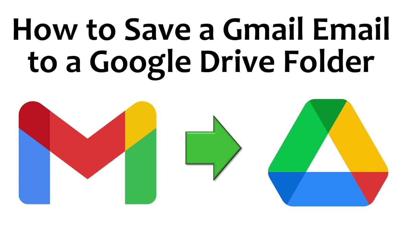 Как сохранить письмо Gmail в папке Google Диска