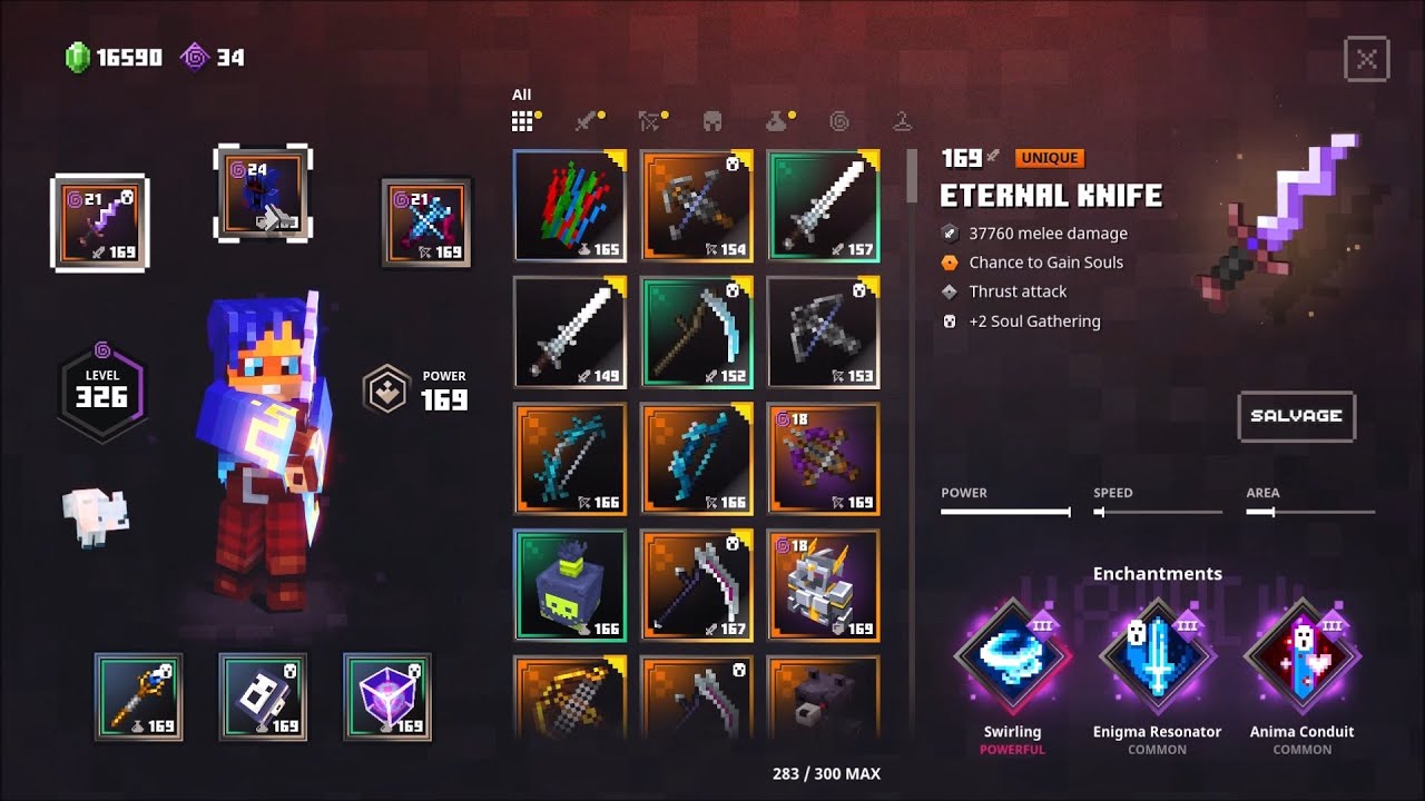 Minecraft Dungeons Eternal Knife Soul Build