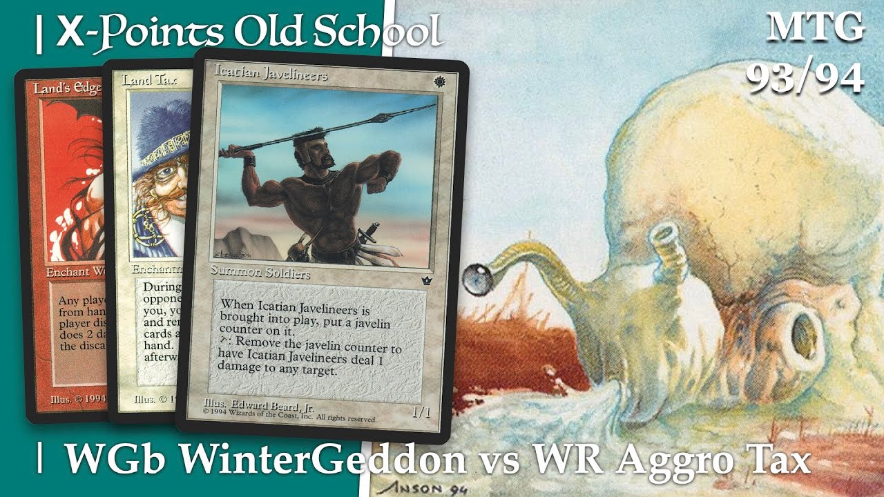 GWb WinterGeddon vs WR Aggro Tax | X-points Oldschool MTG 93/94 Final 13 | 520