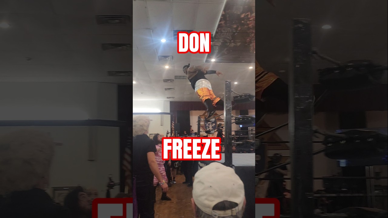 Don Freeze Dives Onto Jimmy Lloyd