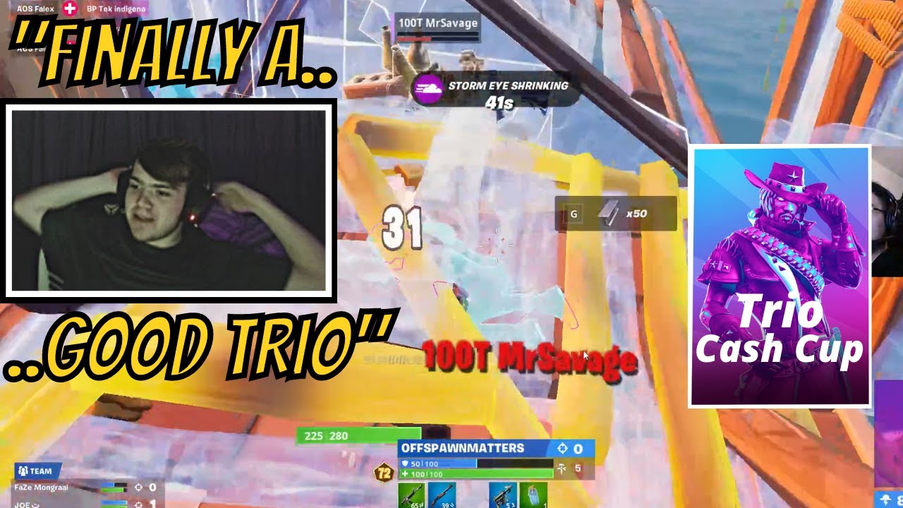 FaZe Mongraal Brand New Trio For FNCS Wins 3 Times In A Row In Trio Cash Cup & Kills MrSavage