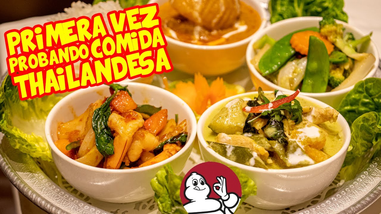 Reaccionando a COMIDA TAILANDESA!!! Mi PRIMERA VEZ en un RESTAURANTE THAI