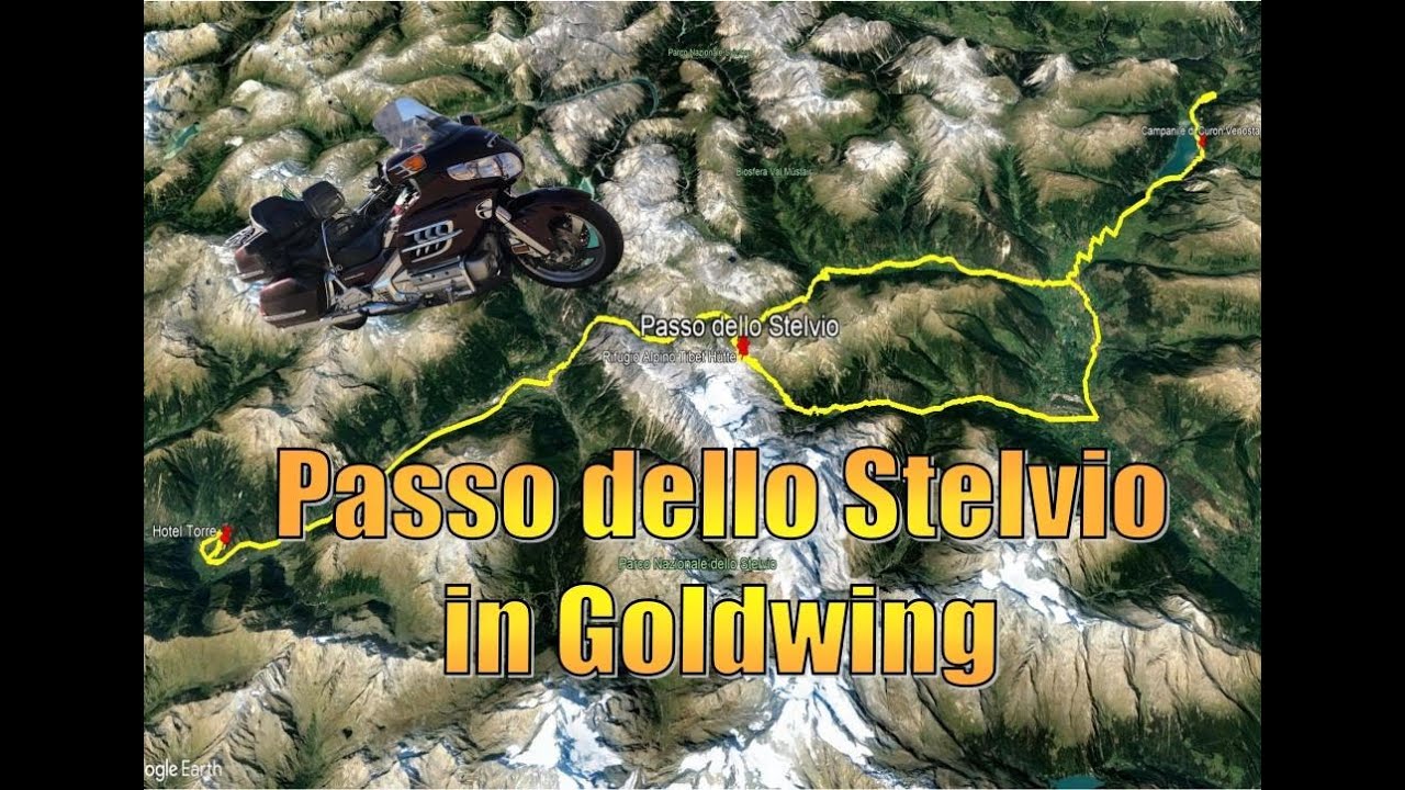 Passo dello Stelvio in Goldwing - Stelvio Mountain Pass in Goldwing