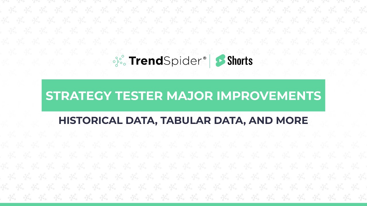 Strategy Tester Major Improvements | TrendSpider Shorts