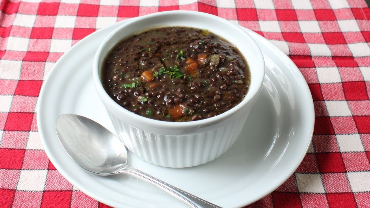 Black Lentil Soup Recipe - How to Make Lentil & Bacon Soup