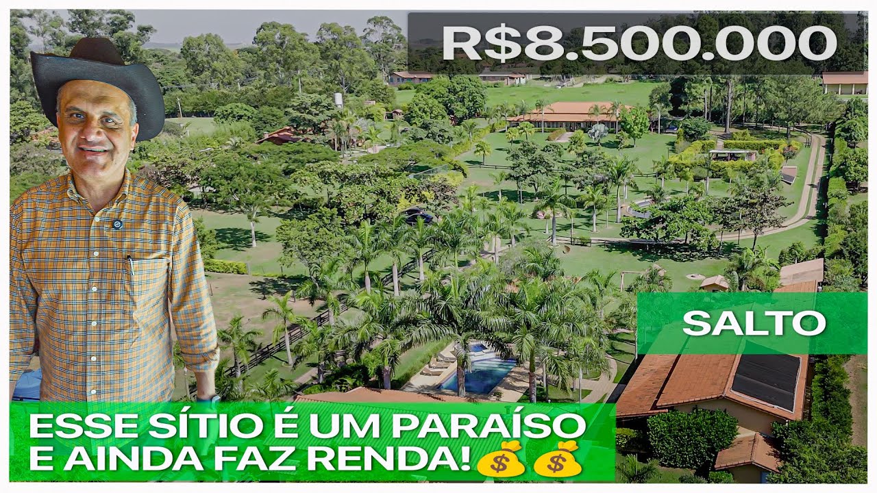 Descubra um HARAS  com 20.000m², que faz Renda! 3 Casas + Caseiro | Salto | R$8.500.000,00