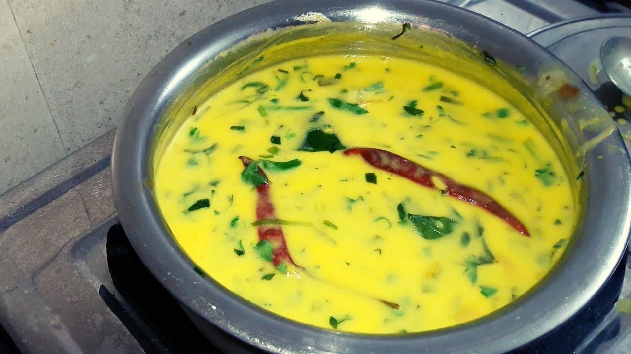 લીલી ડુંગળીની સ્વાદિષ્ટ કઢી | Green Onion Kadhi Recipe by Umiya Food