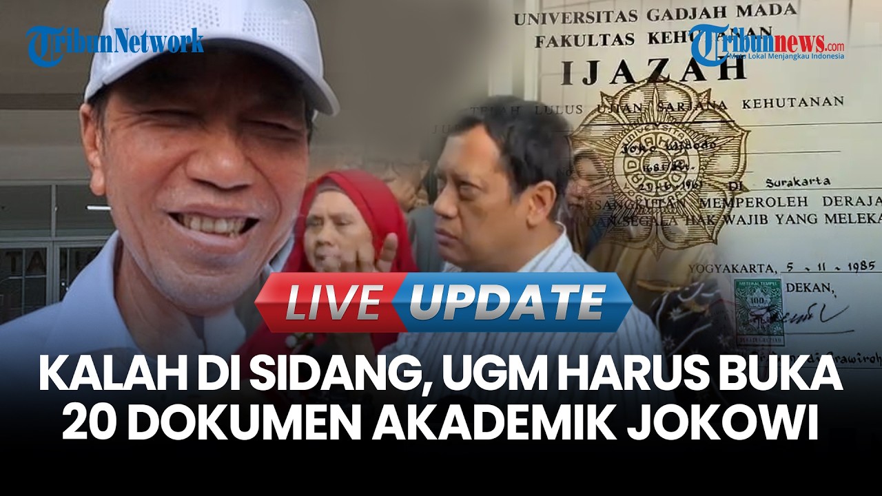 🔴LIVE UPDATE | Kalah di Sidang Gugatan KIP, UGM Diminta Buka 20 Dokumen Akademik Jokowi