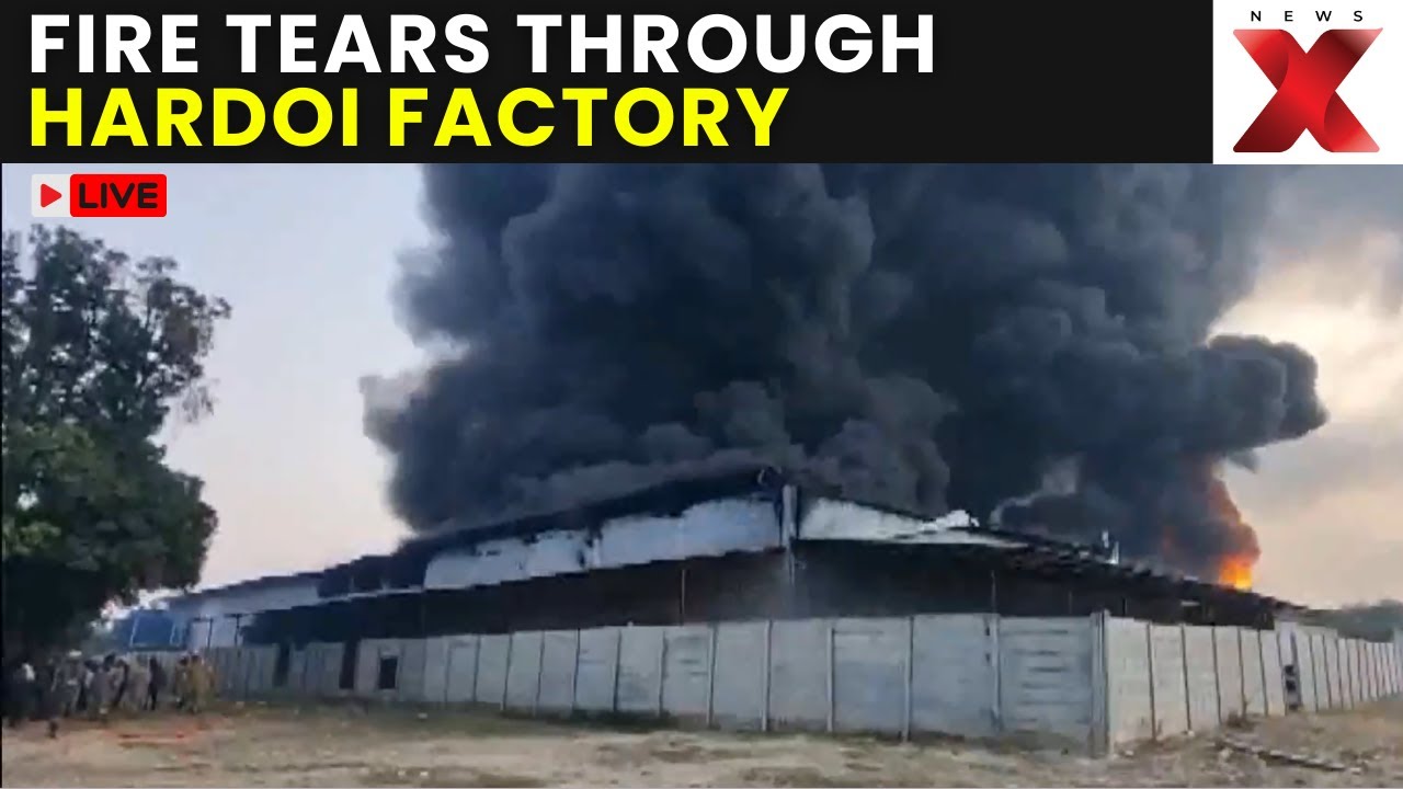 Uttar Pradesh Fire LIVE: Massive Blaze Engulfs Factory in Hardoi, Firefighters Battle Fierce Flames