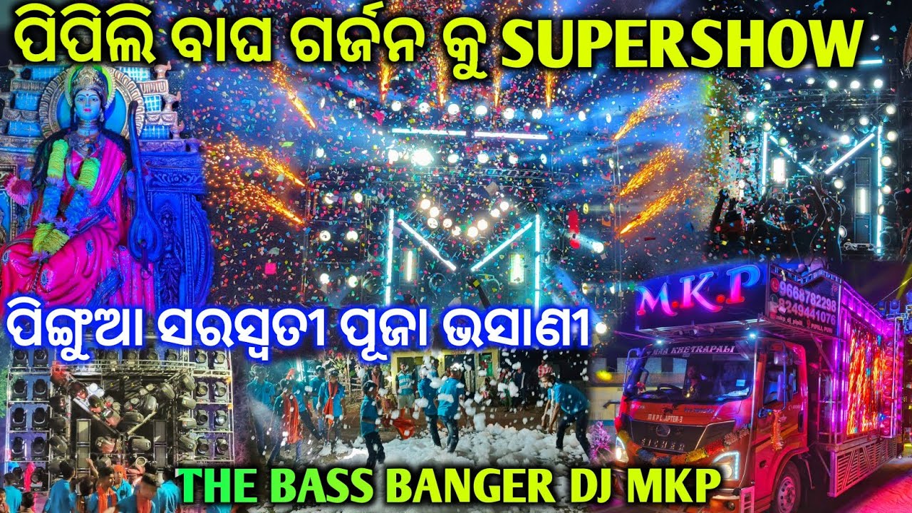 ପିଙ୍ଗୁଆ ଛକ ରେ ପିପିଲି ବାଘ ର ଗର୍ଜନ କୁ SuperShow || Dj MKP The Bass Banger Prg At Pingua || The Dj Zone