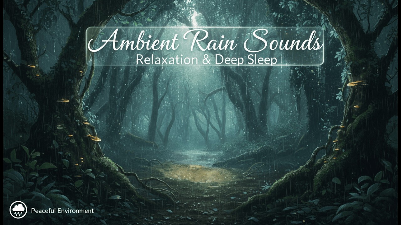 🌲Relaxing Sounds💧/RAIN in the forest💤(real footage-no AI)