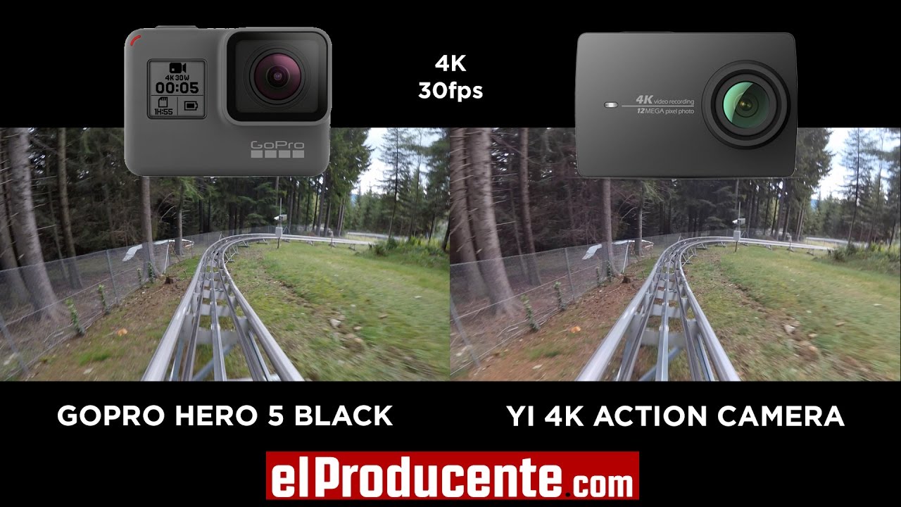 YI 4K Action Camera vs GoPro Hero 5 black - 4K 30fps