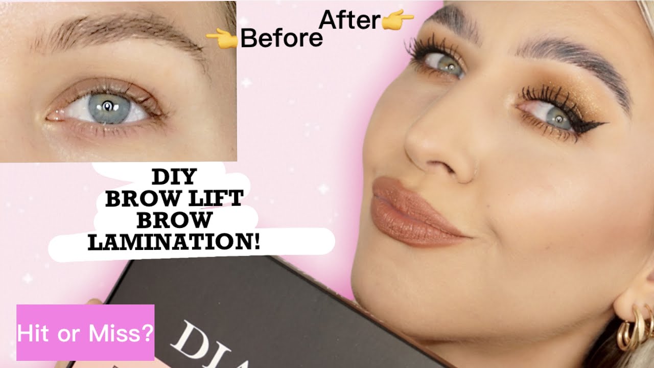 how to DIY BROW LIFT / BROW LAMINATION  | Diablo brow kit