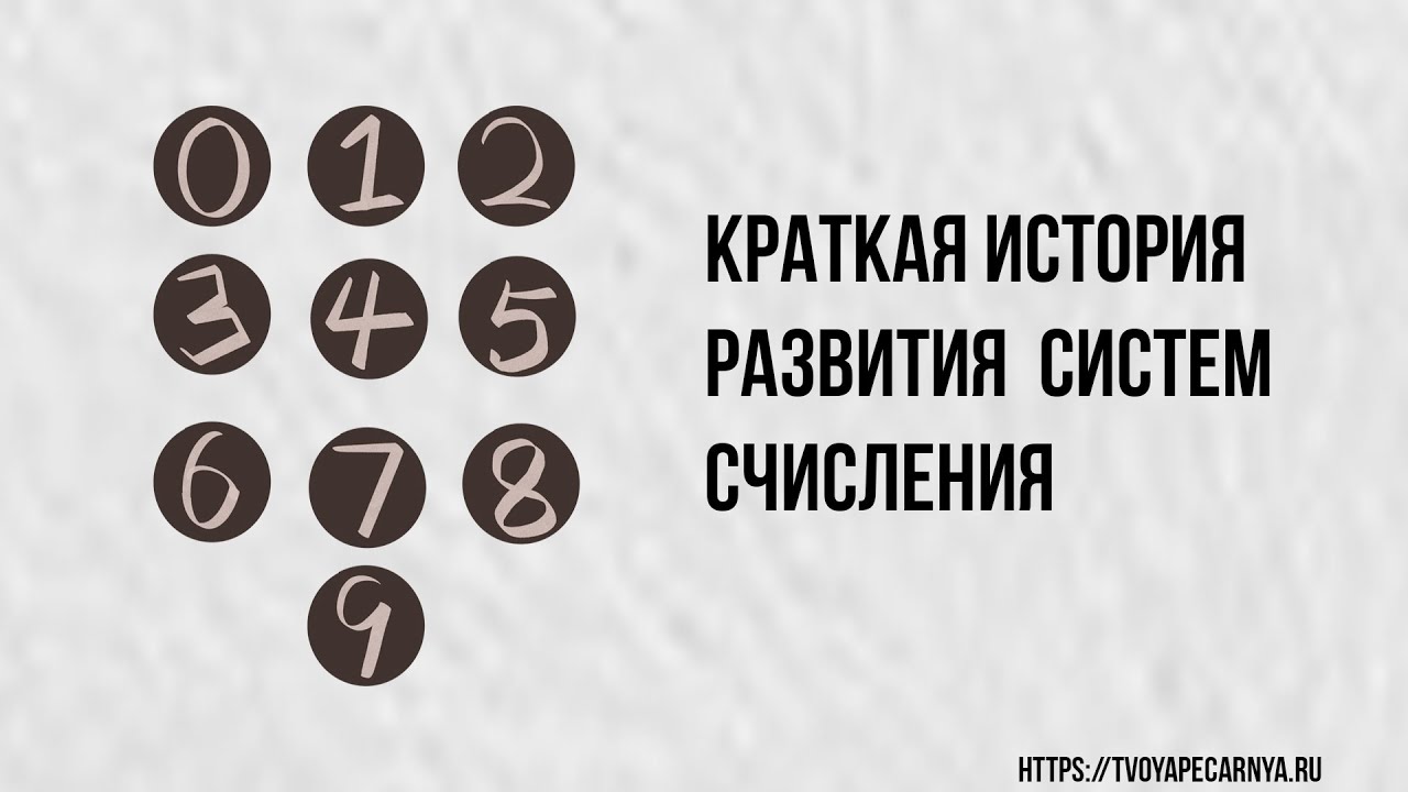 история систем счисления | история развития систем счисления в информатике кратко