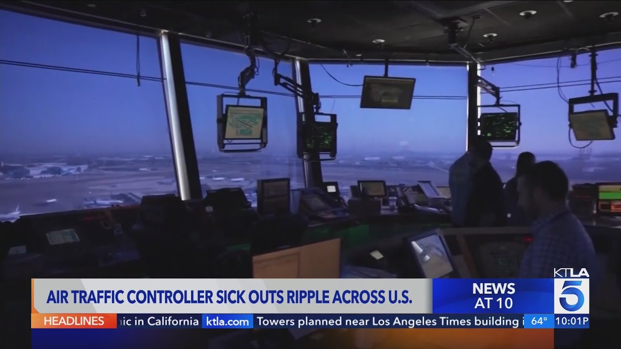 Air-traffic controller sick outs ripple across U.S.