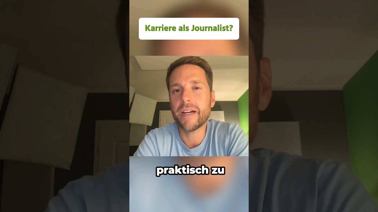 Journalist*in werden: Tipps von @MrWissen2go #studium #karriere #politik