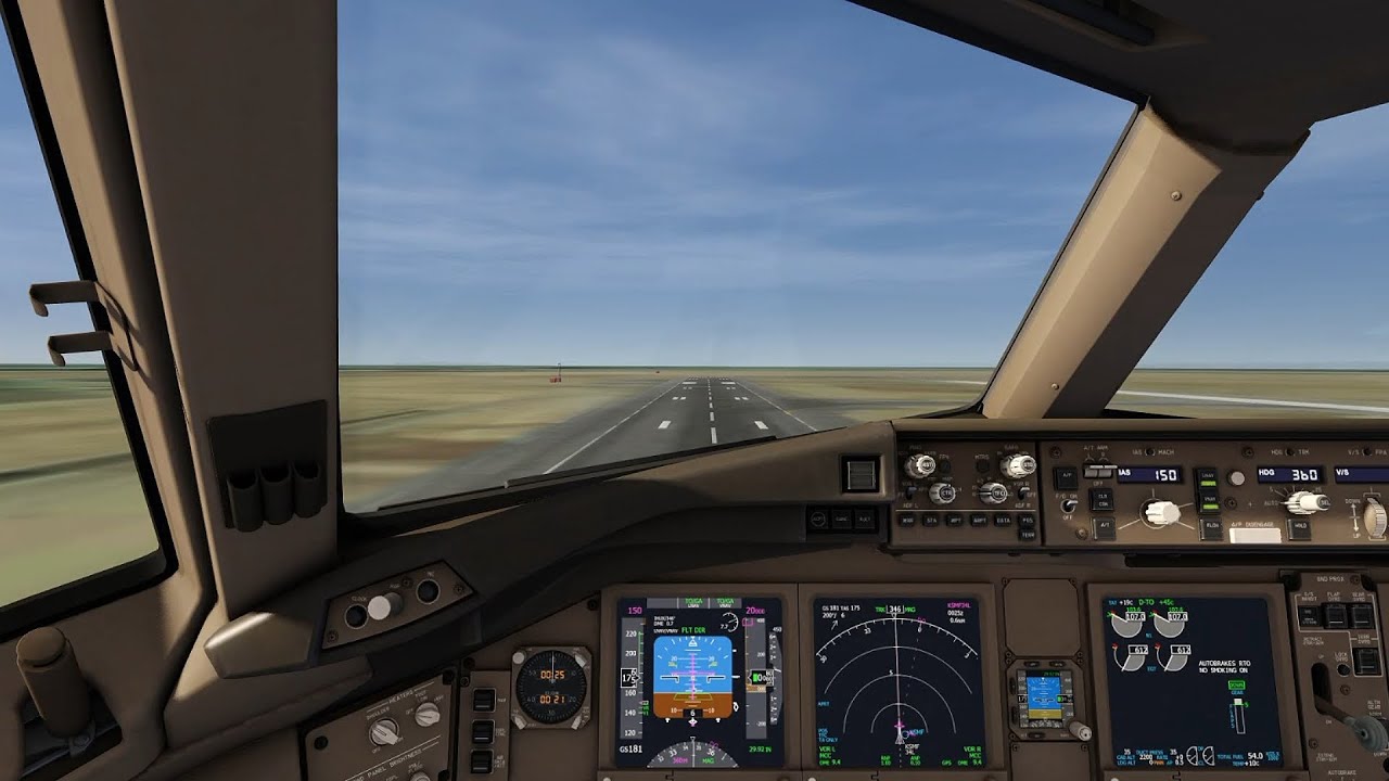 From cold and dark to takeoff. Boeing 777-300ER Aerofly FS Global.