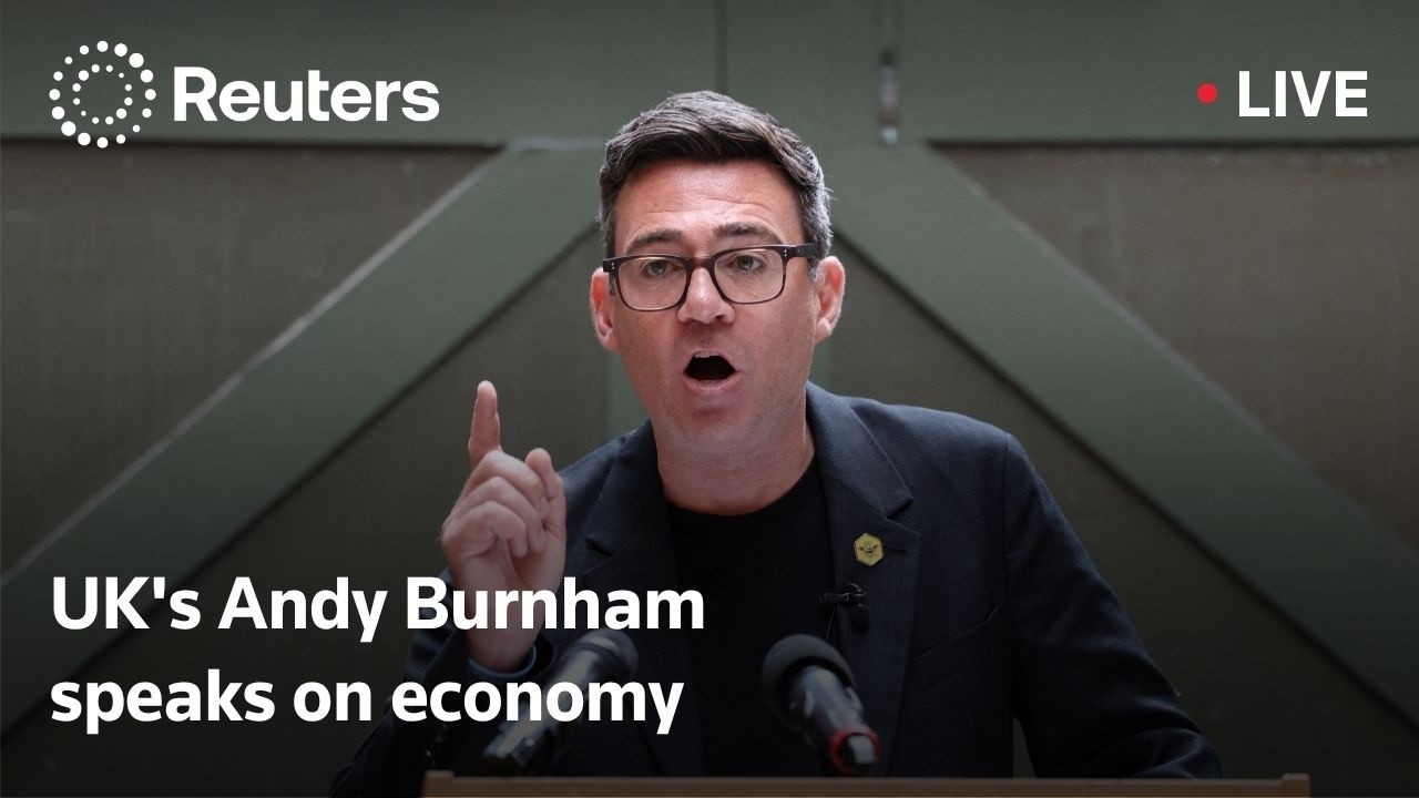 LIVE: UK's Andy Burnham delivers speech on economy