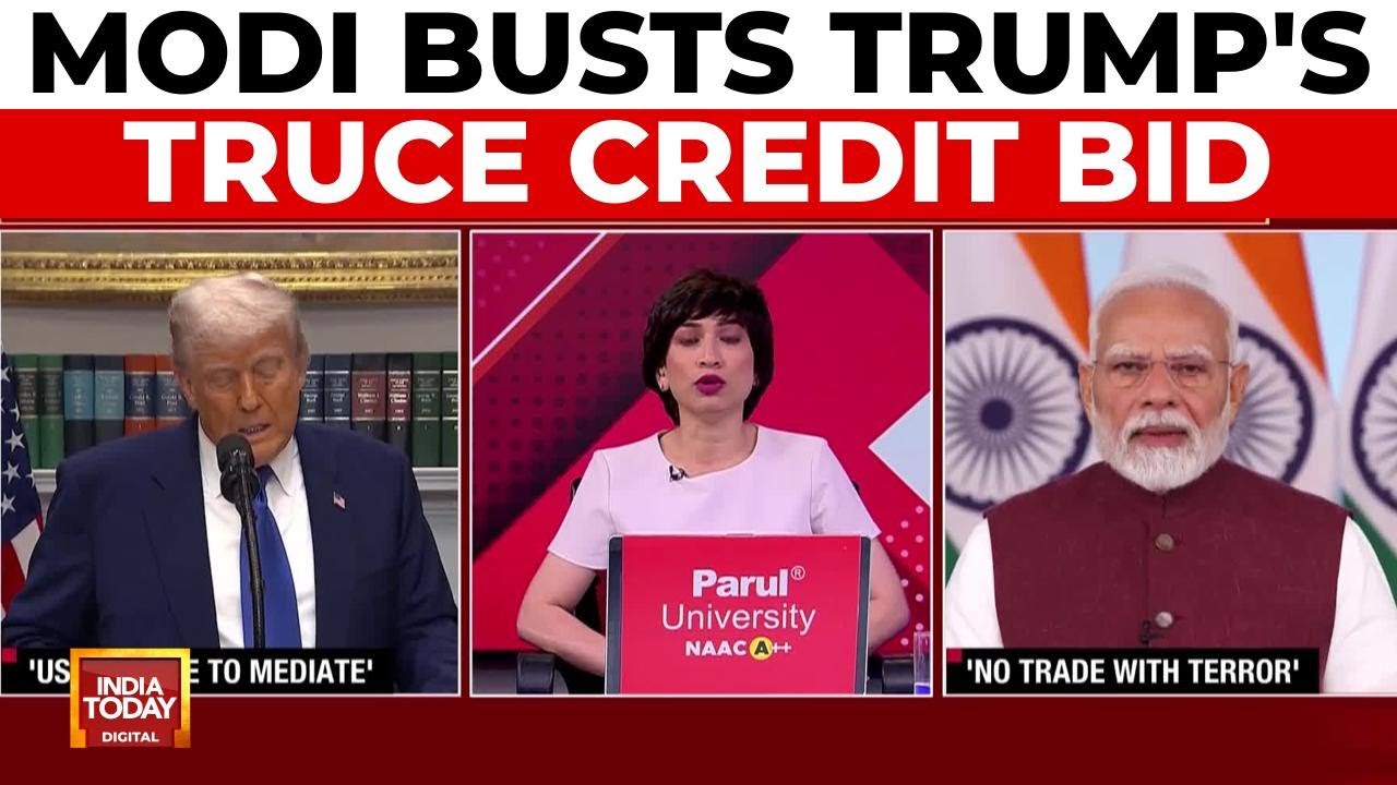 PM Modi Refutes Trump's Claims on India-Pakistan Truce, Asserts Pakistan Pleaded for Ceasefire