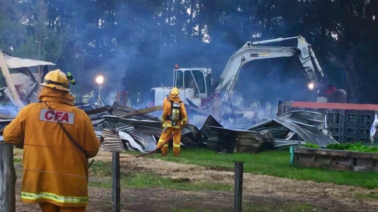 CFA attend shed fire at Tylden 11/11/2019