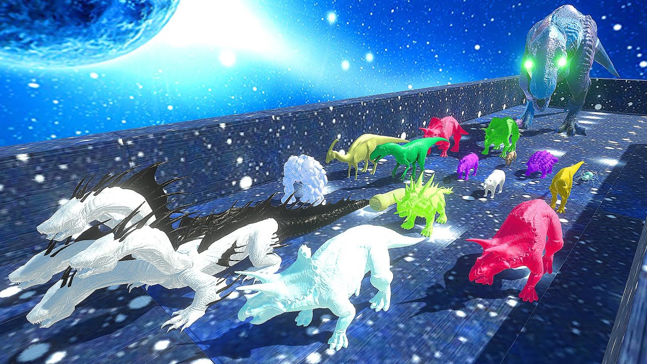 Escape from ALIEN T-REX - Escape from Monster - Animal Revolt Battle Simulator