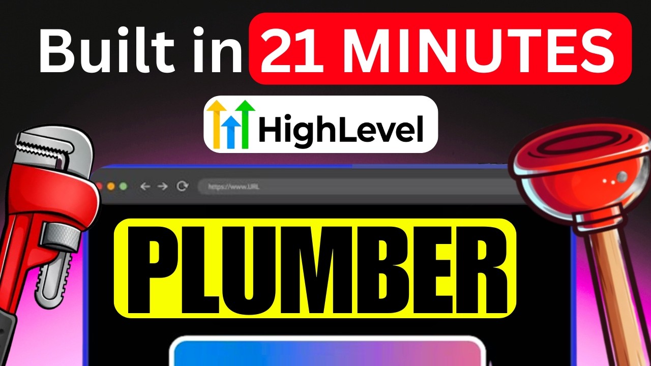 i used GoHighLevel to build a PLUMBERs Backend system in 21 Mins