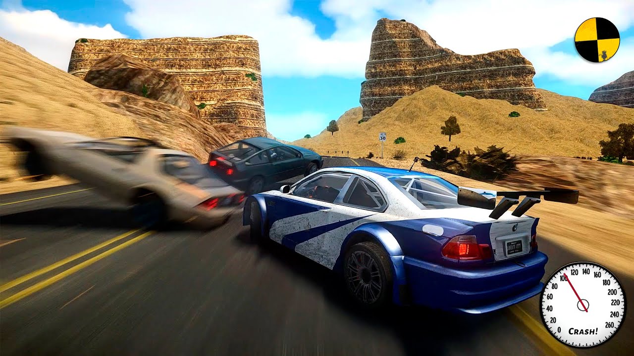 GTA 4 Crazy BMW M3 GTR Crashes Ep.81
