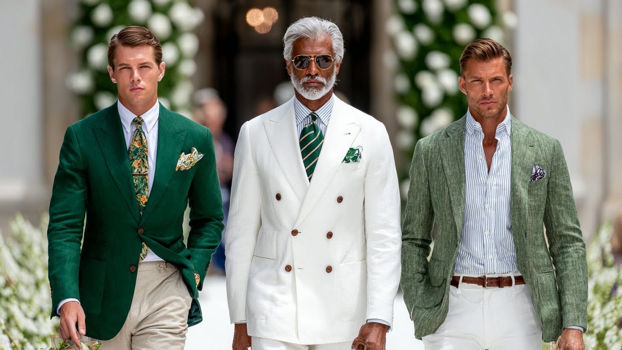 Показ мужской коллекции Ralph Lauren весна-лето 2026 | Элегантные роскошные летние наряды