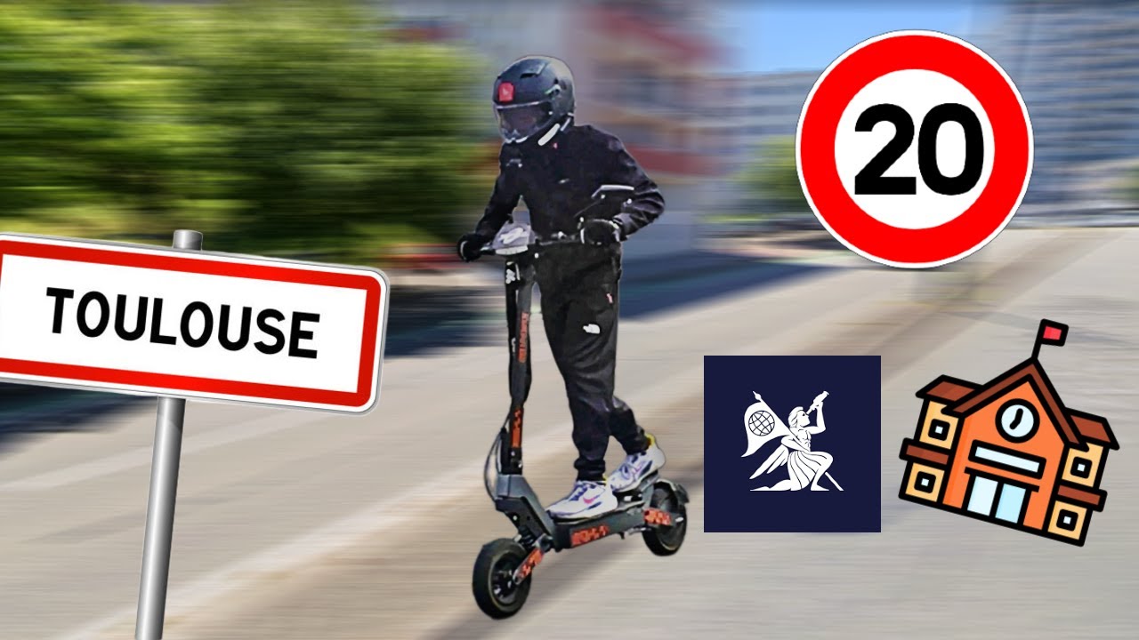 Ride en Kukirin G2 sur Toulouse [Jolimont ; lycée ; Clark Powell]