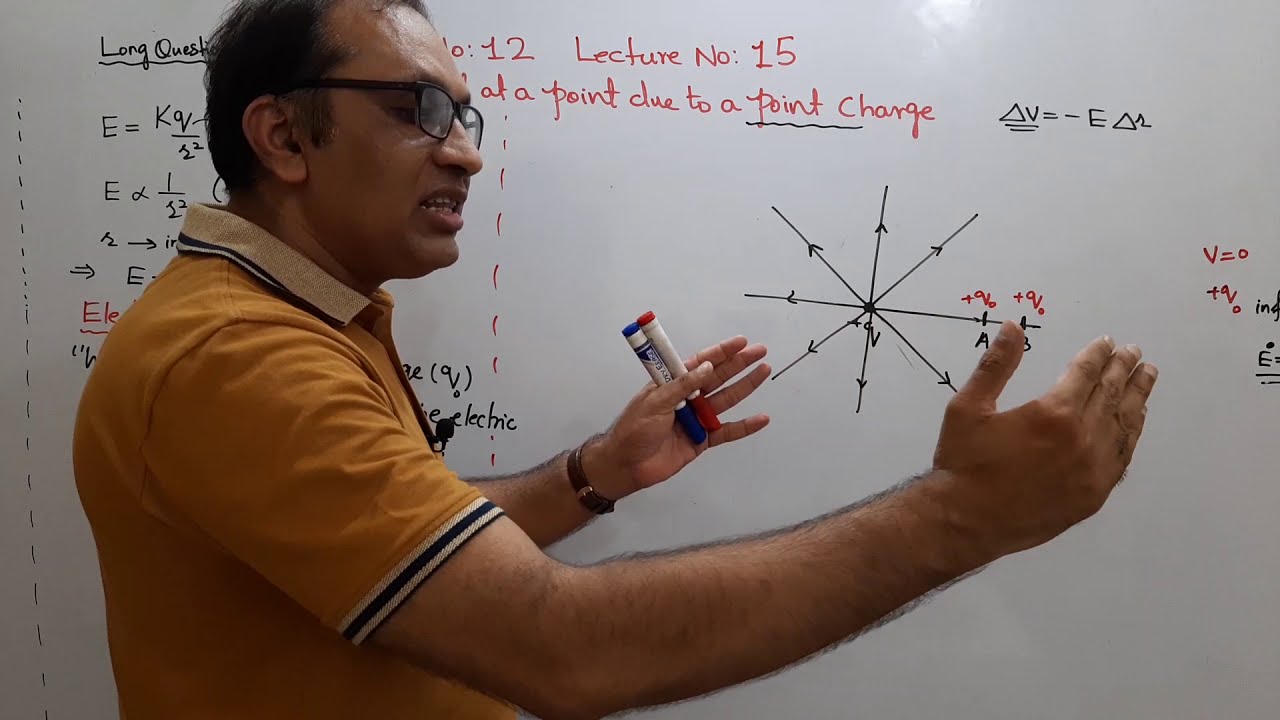 Electrostatics Lec -15 | Electric Potential at a Point due to a Point Charge | 2nd Year FSc Physics