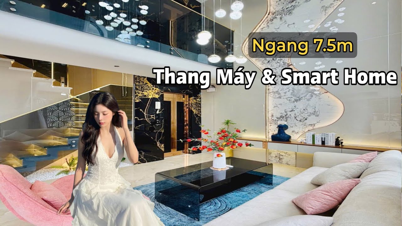 NHÀ PHỐ ĐẸP THIẾT KẾ MỚI GÒ VẤP TPHCM. 7.5mx6m CÓ THANG MÁY 4PN SANG XINH 