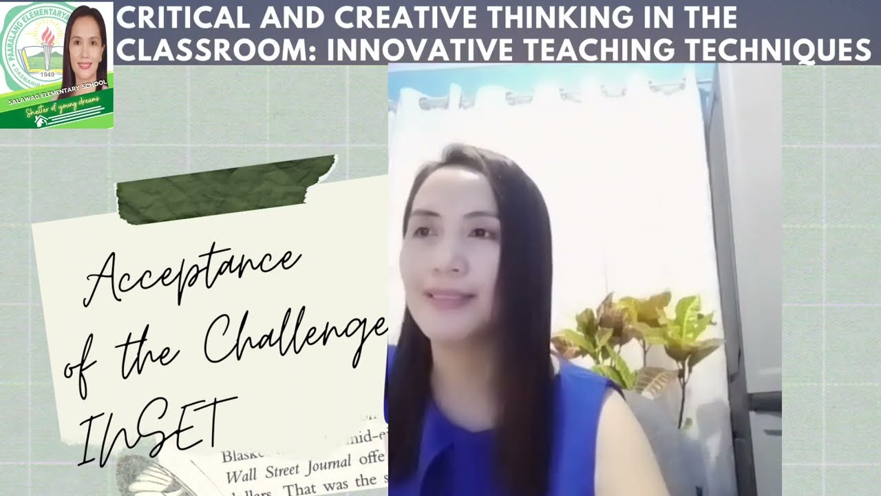 ACCEPTANCE OF CHALLENGE INSET 2022