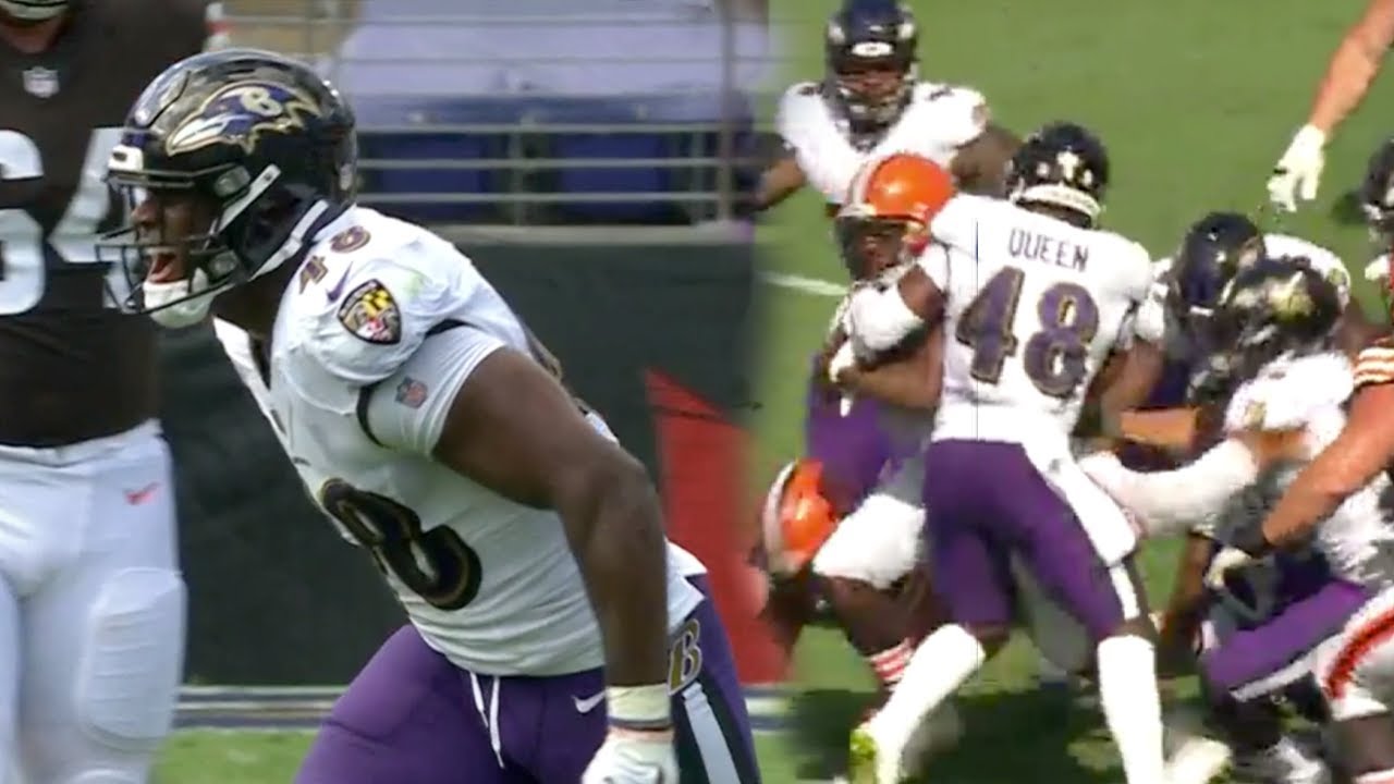 Patrick Queen MONSTER Debut Highlights | Forced Fumble! | Ravens vs Browns 09/13/2020
