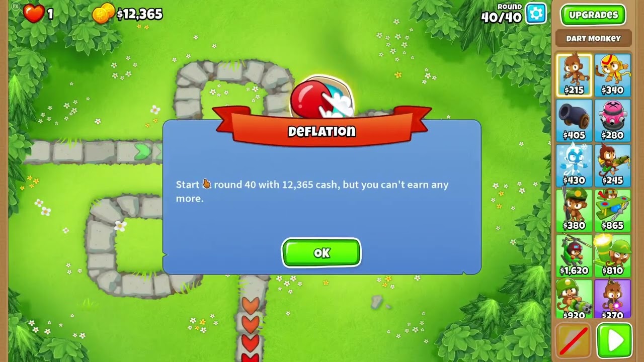 Btd6 advanced challenge 12-08-2025 - Monkeyelite375's challenge