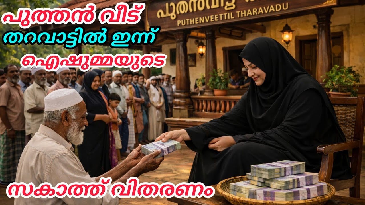 27-രാവിൽ പുത്തൻ വീട് തറവാട്ടിൽ ഇന്ന്, സക്കാത്ത് വിതരണവും ദുആ സമ്മേളനവും#nusaiba#islamicstory 