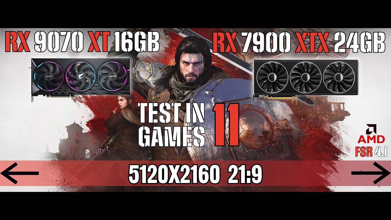 RX 9070 XT vs RX 7900 XTX - FSR 4.1 + 5K - TEST IN 11 GAMES - 5120x2160 21:9 | Ultrawide Benchmark