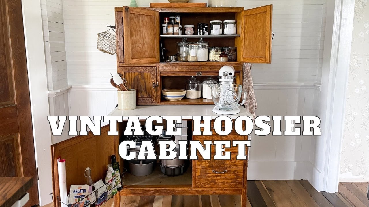 Adding an Antique Hoosier Cabinet to Our Farmhouse Unfitted Kitchen