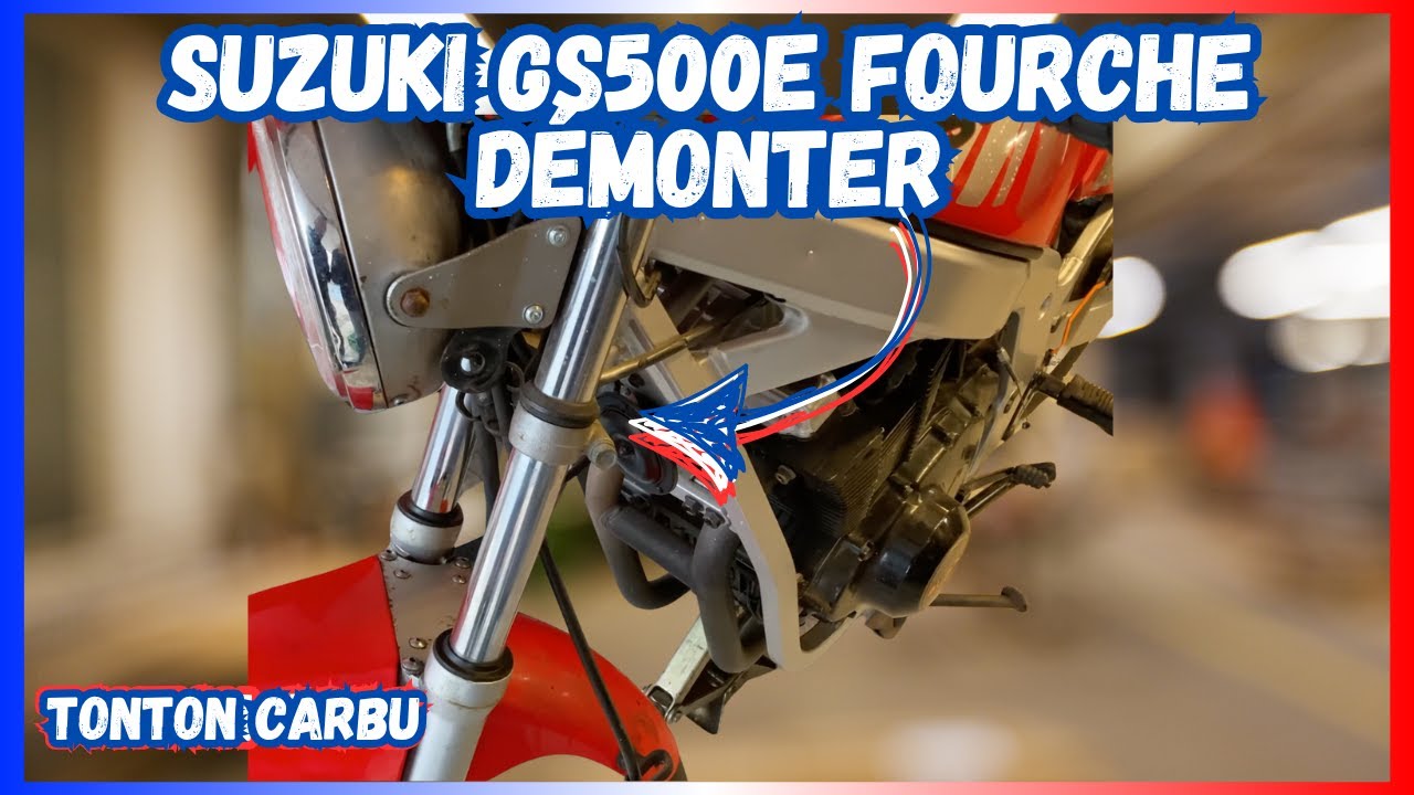 Tu démontes la fourche d’une Suzuki GS500E ? Fais le CORRECTEMENT ! | Tonton Carbu