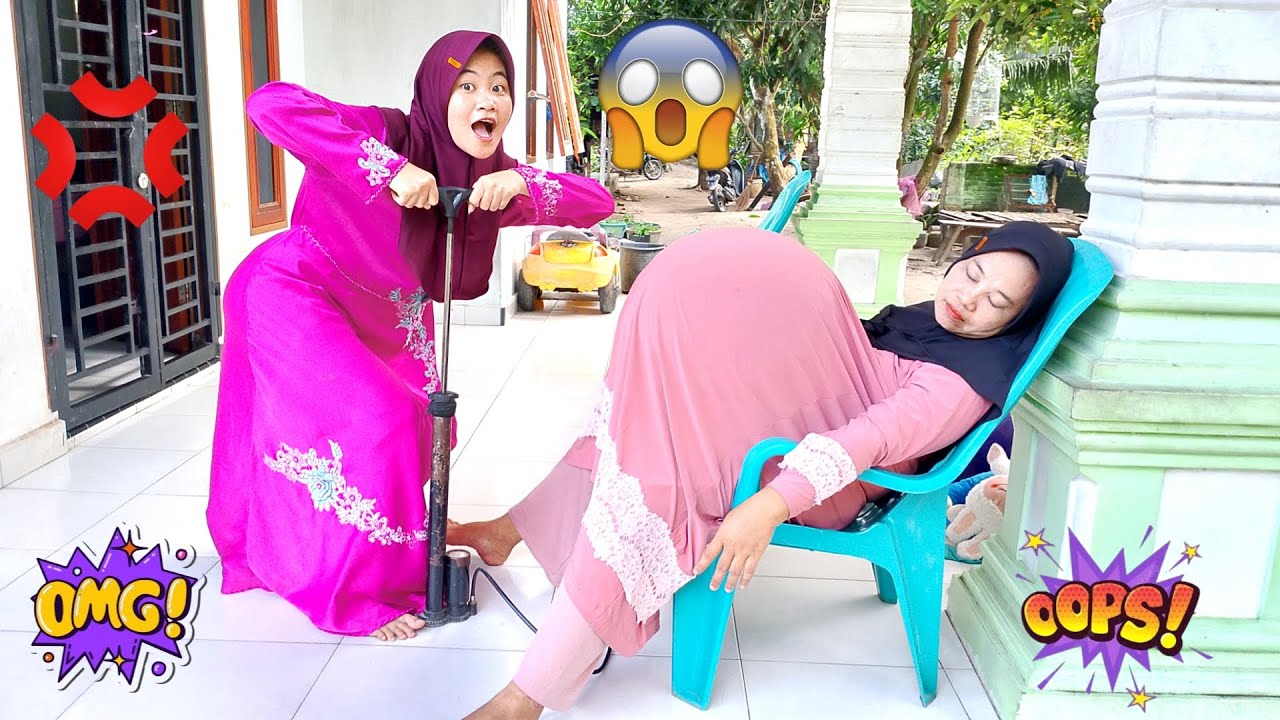 Drama Lucu😂🤣 Ngerjain Kakak Perutnya DiKompa Sampai Membesar !!