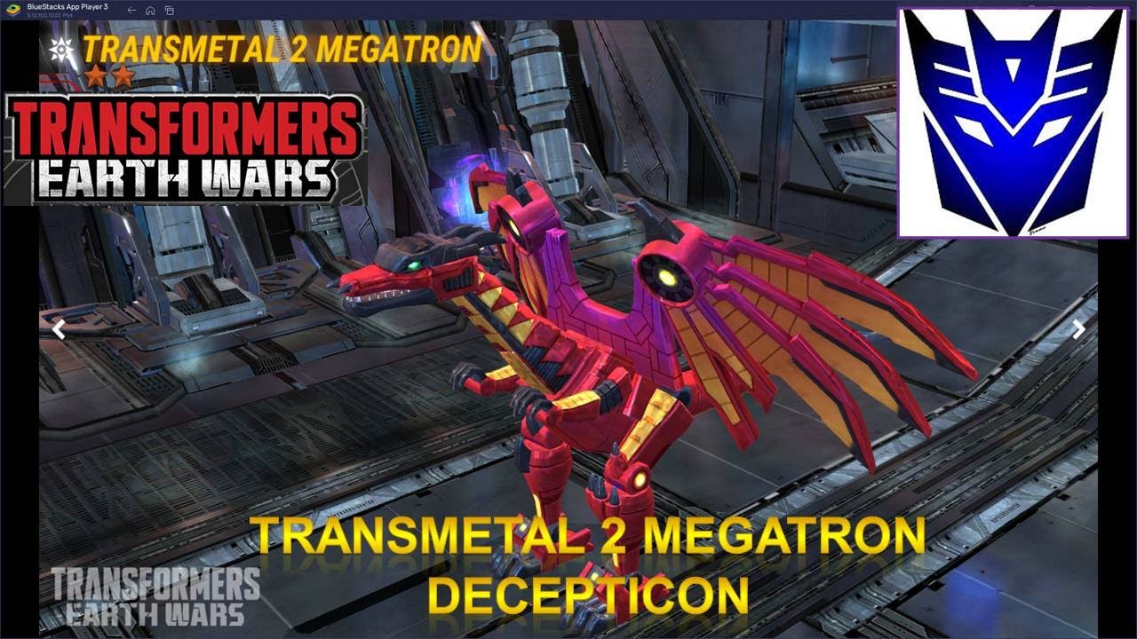 [*/\*] Transformers: Earth Wars - Unlock Decepticon TRANSMETAL 2 MEGATRON (2 STAR) and Gameplay