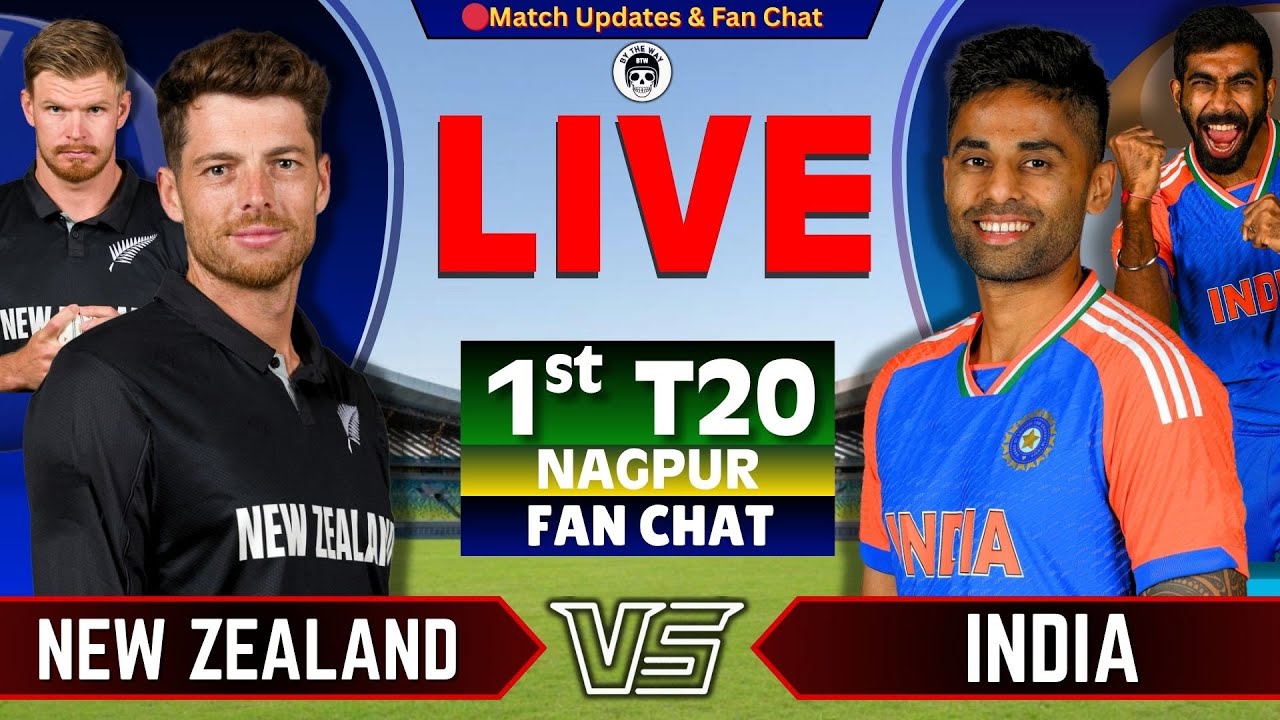🔴IND vs NZ, 1st T20 | Live Cricket match Today | INDIA  vs New Zealand | Live Score | IND Batting