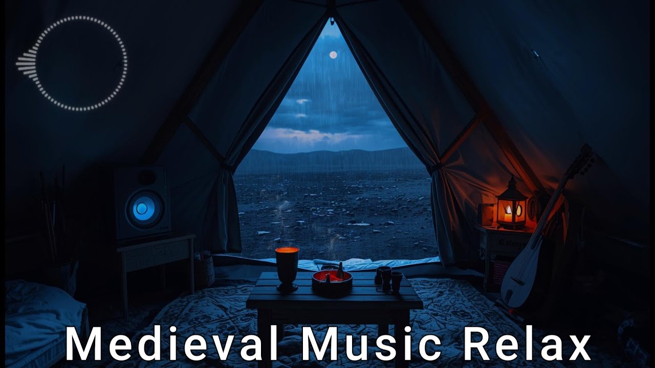 Medieval Rain Ambience Music 🏰 Celtic Instrumental for Sleep, Study, Relaxation & Calm Night