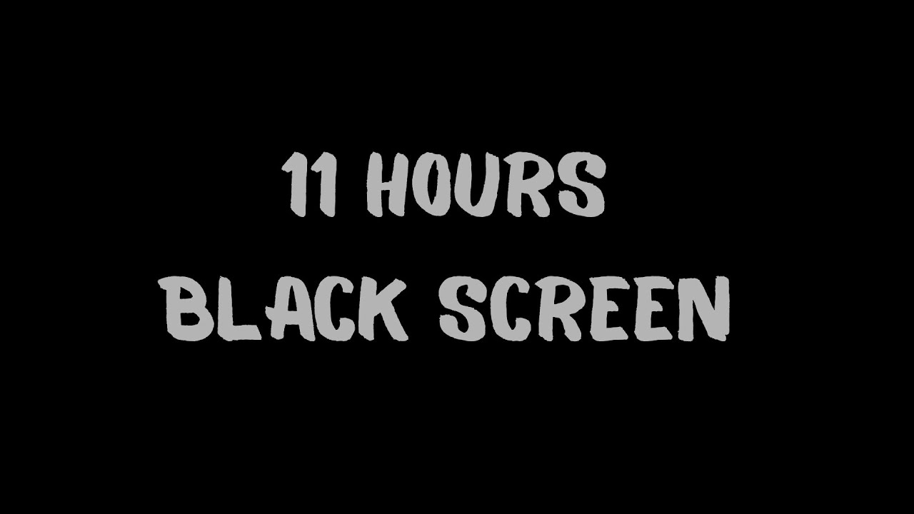 black screen